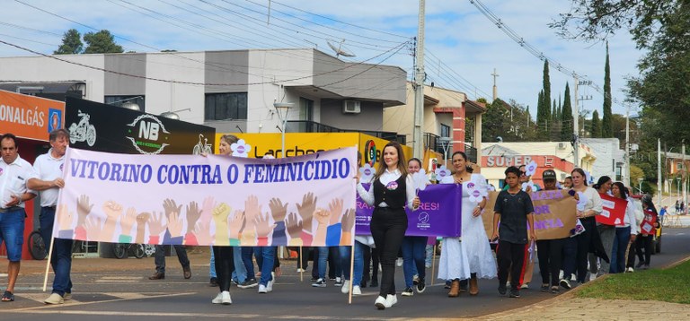 Caminhada contra o feminicídio_Foto: Assessoria CMV Caminhada contra o feminicídio_Foto: Assessoria CMV